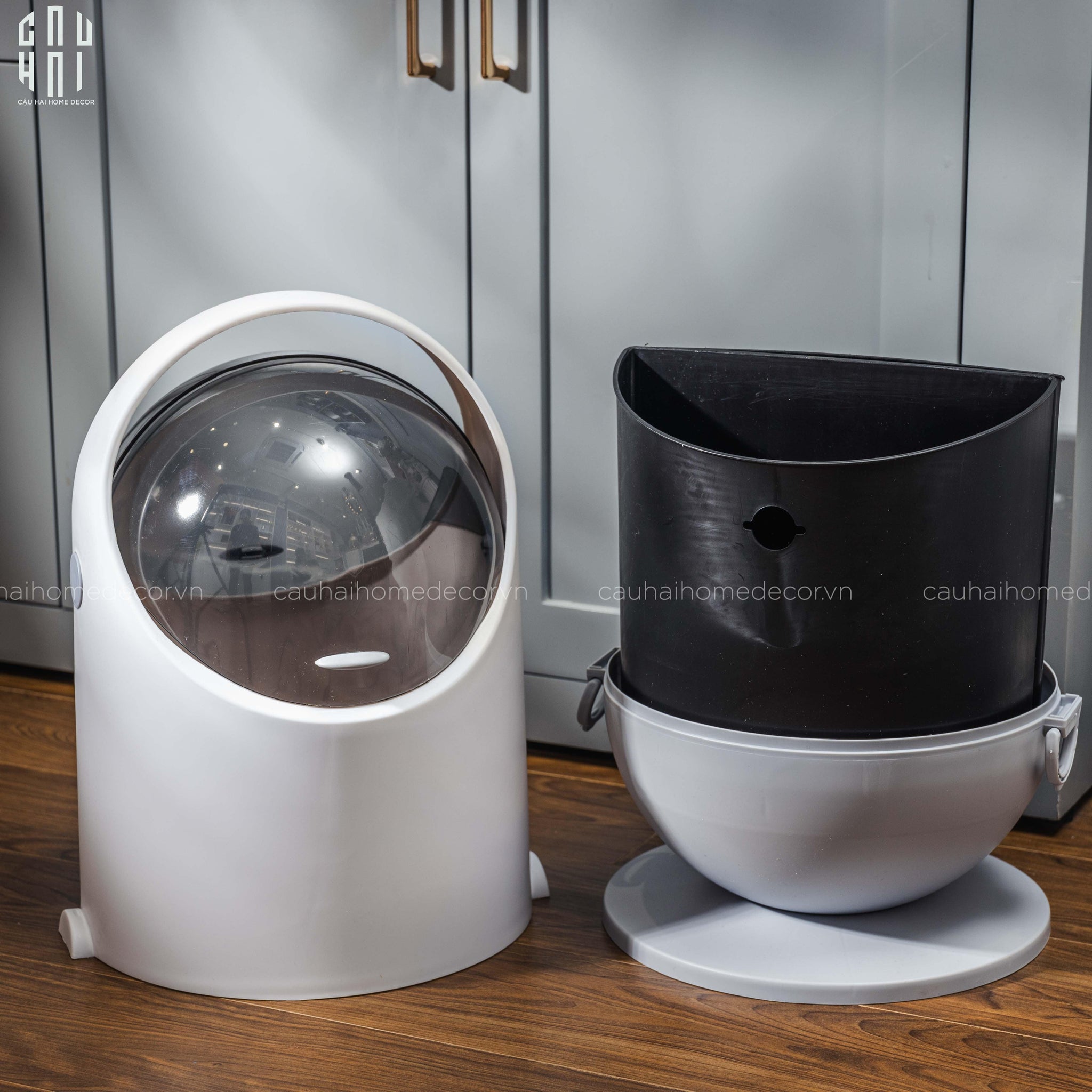Thùng Rác Finch 20L- Silver-Thùng Rác-CẬU HAI HOME DECOR