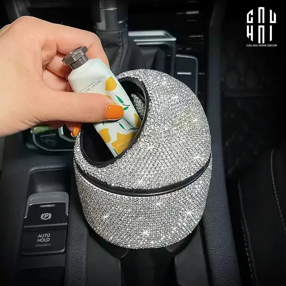 Thùng Rác Mini Bling Bling - Auto Gear Luxe-Thùng Rác-CẬU HAI HOME DECOR