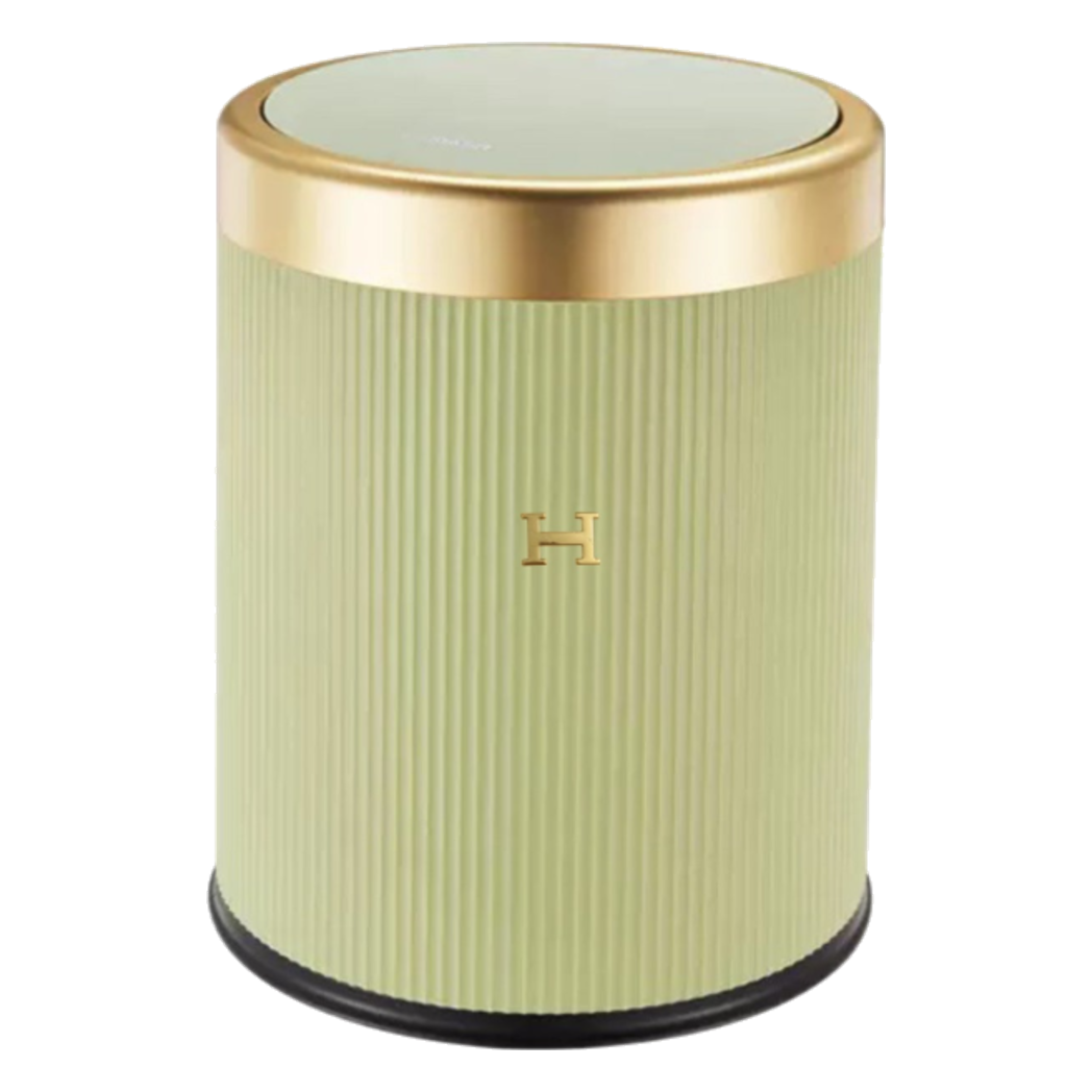 Thùng Rác Nắp Bật Équestre Celadon 12L - Cậu Hai Home Decor