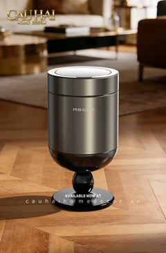 Thùng Rác Titanium Goblet Stainless Steel Modernist Trash Cans 20L 25x54-Thùng Rác-CẬU HAI HOME DECOR