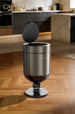 Thùng Rác Titanium Goblet Stainless Steel Modernist Trash Cans 20L 25x54-Thùng Rác-CẬU HAI HOME DECOR