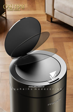 Thùng Rác Titanium Goblet Stainless Steel Modernist Trash Cans 20L 25x54-Thùng Rác-CẬU HAI HOME DECOR