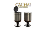 Thùng Rác Titanium Goblet Stainless Steel Modernist Trash Cans 20L 25x54-Thùng Rác-CẬU HAI HOME DECOR