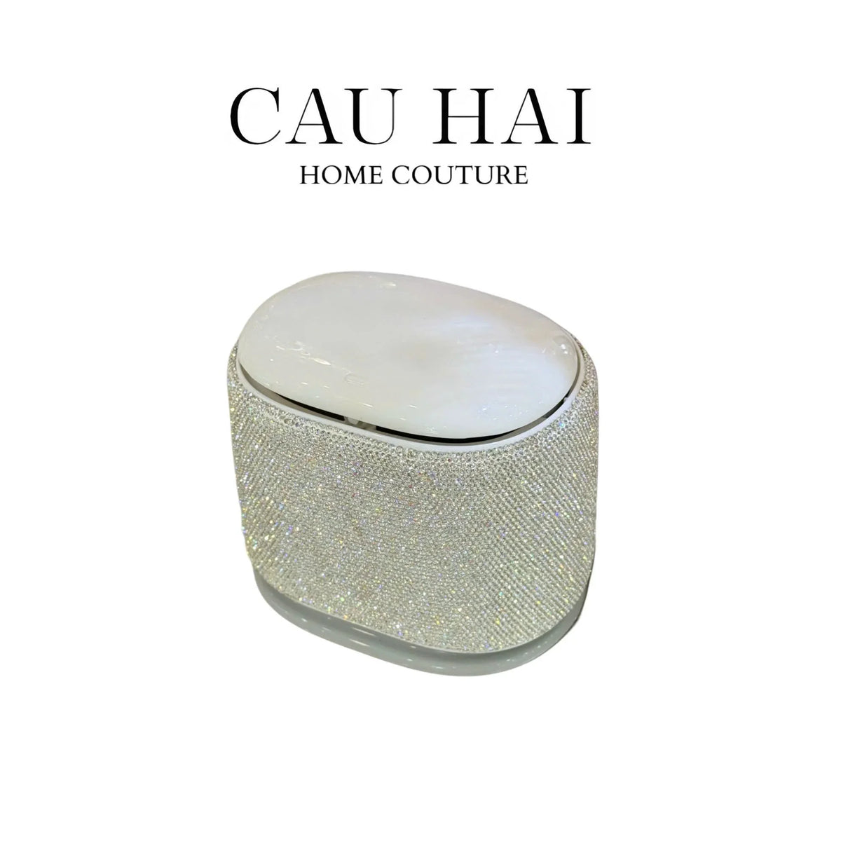 Thùng Rác Vuông Diamond Fantasy Bling Bling-Thùng Rác-Đối tác tại Trung Quốc theo từng đơn đặt hàng-CẬU HAI HOME DECOR