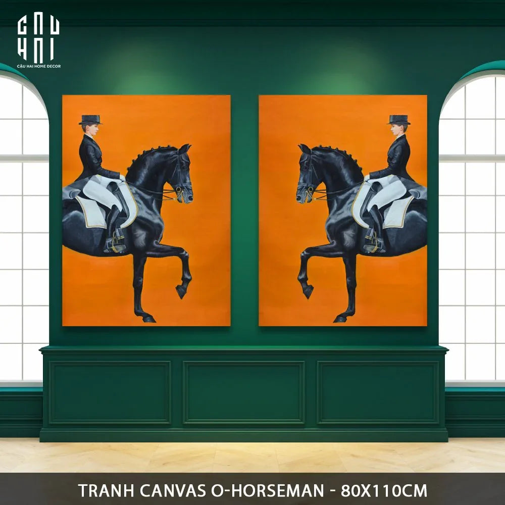 Tranh Canvas O-Horseman 80X110Cm-TRANH TREO TƯỜNG-CẬU HAI HOME DECOR