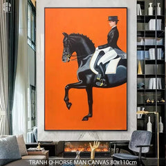 Tranh Canvas O-Horseman 80X110Cm-TRANH TREO TƯỜNG-CẬU HAI HOME DECOR