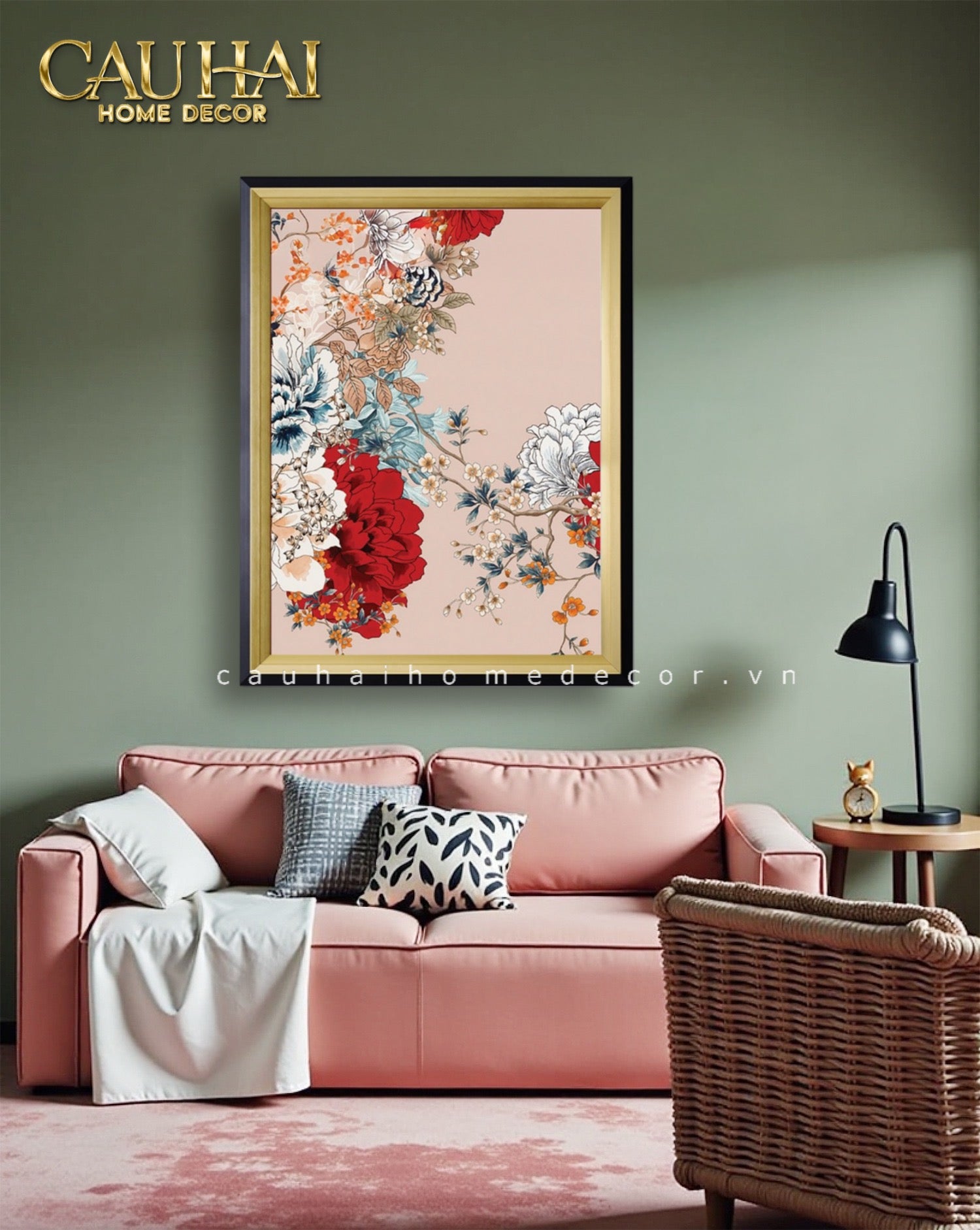 Tranh Canvas Uv Gen5 Flora De Fortune Pivoine Impériale 91x119-CẬU HAI HOME DECOR