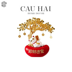 TTượng Cây Phú Quý Mèo Đại Phát 27-TƯỢNG TRANG TRÍ-CẬU HAI HOME DECOR