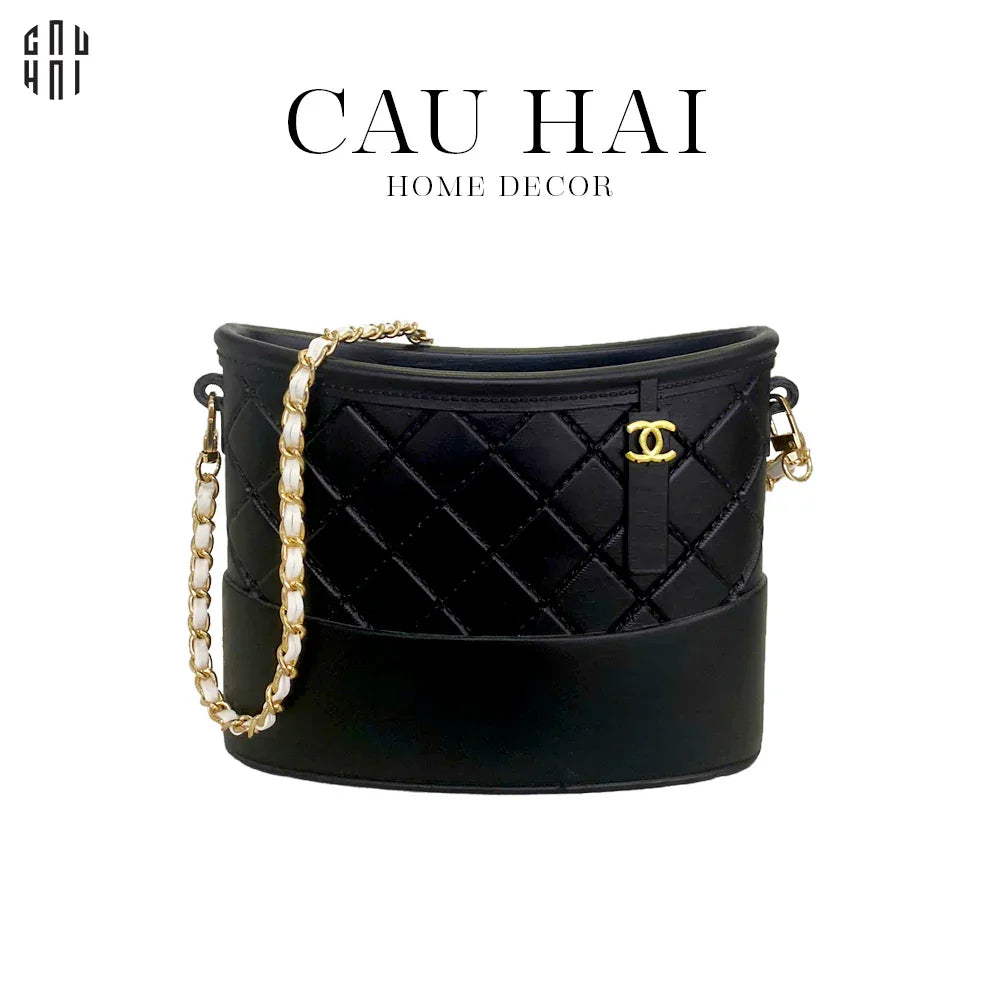 Túi Cắm Hoa Composite Luxury Hobo Camélia Mystery-BÌNH HOA-CẬU HAI HOME DECOR