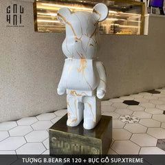 Tượng Bear Brick Marble 120Cm-TƯỢNG TRANG TRÍ-CẬU HAI HOME DECOR