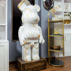 Tượng Bear Brick Marble 120Cm-CẬU HAI HOME DECOR