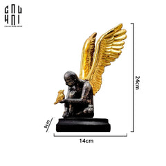 Tượng Black Angel Ss25-TƯỢNG TRANG TRÍ-CẬU HAI HOME DECOR