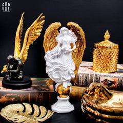 Tượng Black Angel Ss25-TƯỢNG TRANG TRÍ-CẬU HAI HOME DECOR
