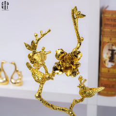 Tượng Blooming Bird Đá Florit Vert-TƯỢNG TRANG TRÍ-CẬU HAI HOME DECOR