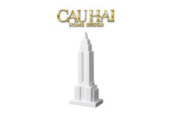 Tượng Ceramic Empire State H52-TƯỢNG TRANG TRÍ-CẬU HAI HOME DECOR