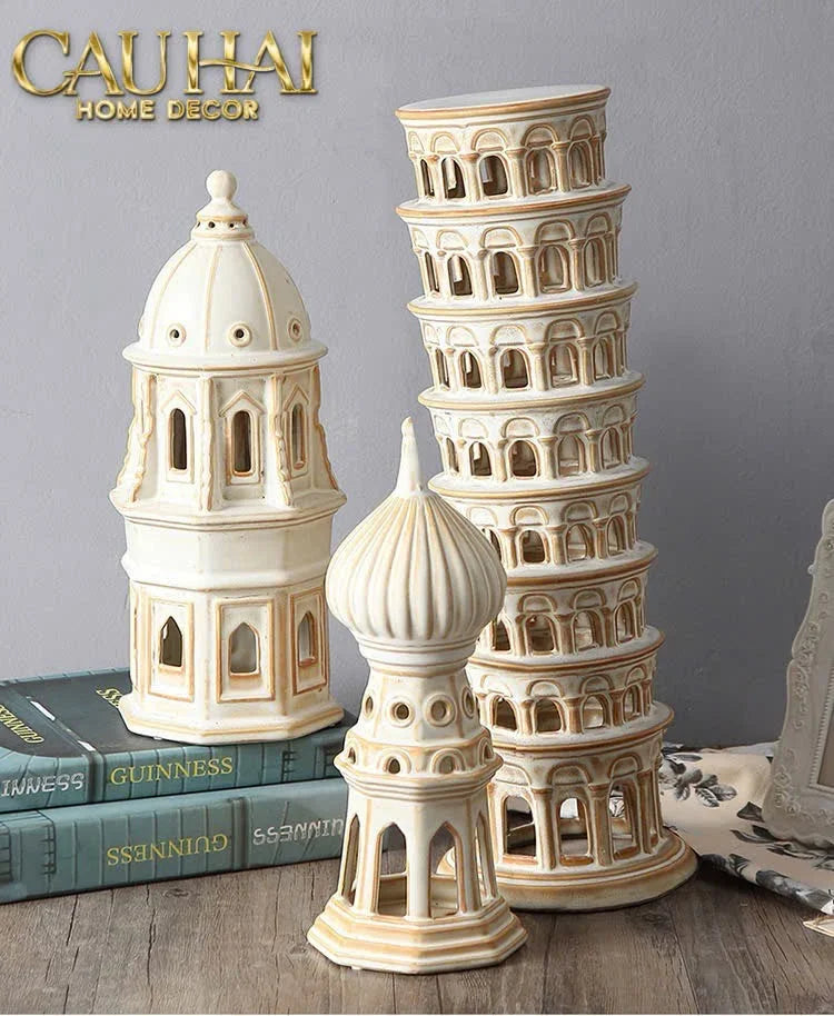 Tượng Ceramic Onion Dome H29-TƯỢNG TRANG TRÍ-CẬU HAI HOME DECOR