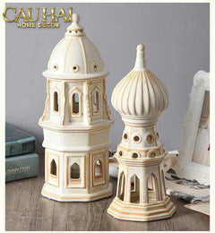 Tượng Ceramic Onion Dome H29-TƯỢNG TRANG TRÍ-CẬU HAI HOME DECOR