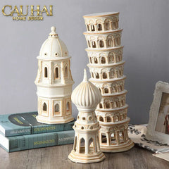 Tượng Ceramic Onion Dome H29-TƯỢNG TRANG TRÍ-CẬU HAI HOME DECOR