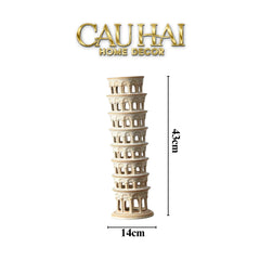 Tượng Ceramic Pisa Tower H43-TƯỢNG TRANG TRÍ-CẬU HAI HOME DECOR