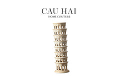 Tượng Ceramic Pisa Tower H43-TƯỢNG TRANG TRÍ-CẬU HAI HOME DECOR