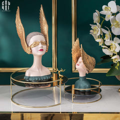 Tượng Cô Gái Jr Angelina H28-TƯỢNG TRANG TRÍ-CẬU HAI HOME DECOR