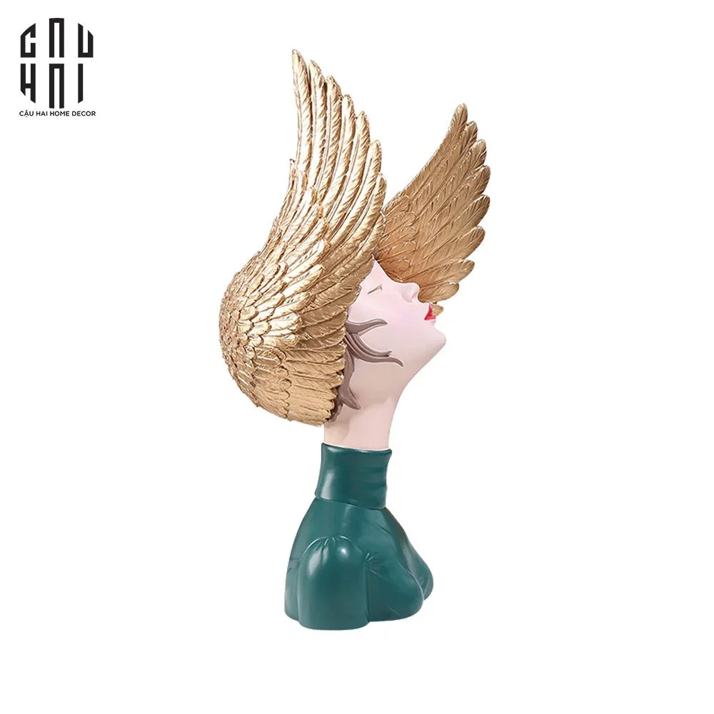 Tượng Cô Gái Jr Angelina H28-TƯỢNG TRANG TRÍ-CẬU HAI HOME DECOR