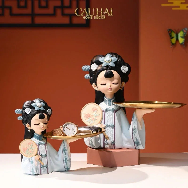 Tượng Công Chúa Giá Đáo - Figurine Impérial Concubine Ming Dynasty-TƯỢNG TRANG TRÍ-CẬU HAI HOME DECOR