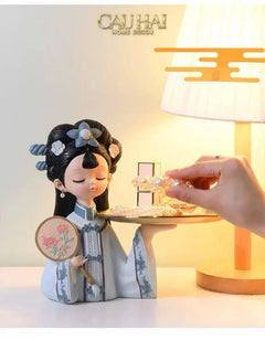 Tượng Công Chúa Giá Đáo - Figurine Impérial Concubine Qing Dynasty-TƯỢNG TRANG TRÍ-CẬU HAI HOME DECOR