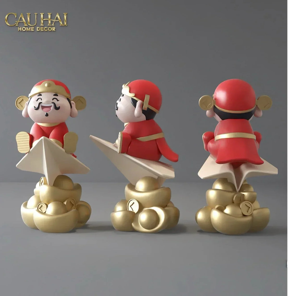 Tượng Đại Thần Tài - Tài Lộc Hanh Thông 80 x 42 x 46-TƯỢNG TRANG TRÍ-CẬU HAI HOME DECOR-CẬU HAI HOME DECOR