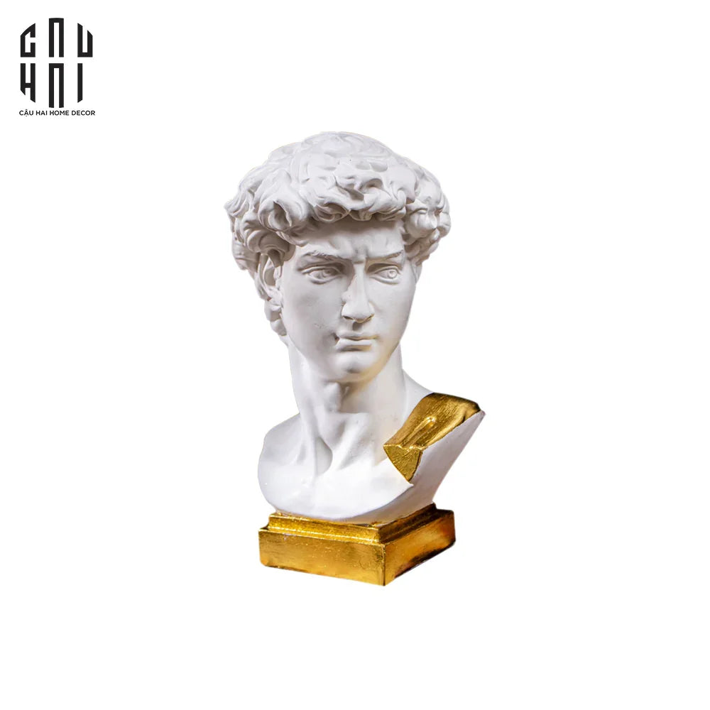 Tượng David Dát Vàng 24K Premium Ss25-TƯỢNG TRANG TRÍ-CẬU HAI HOME DECOR