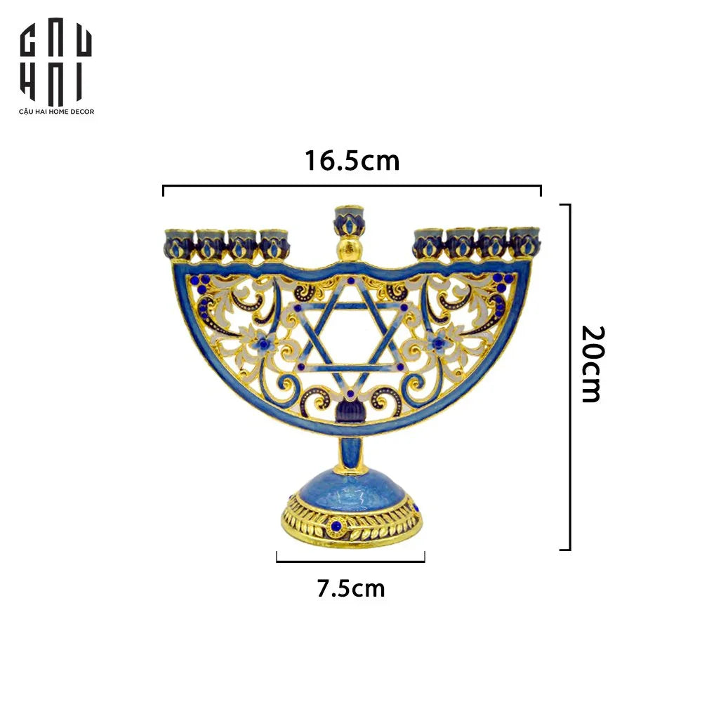 Tượng Đế Nến Babylon Byzantines Golden Era Ancient Decor Object 16.5x20-TƯỢNG TRANG TRÍ-CẬU HAI HOME DECOR