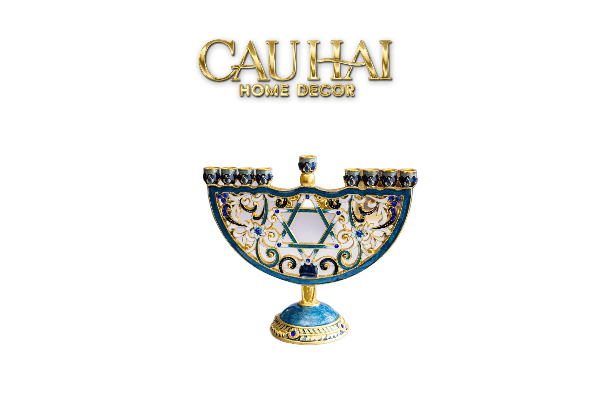 Tượng Đế Nến Babylon Byzantines Golden Era Ancient Decor Object 16.5x20-TƯỢNG TRANG TRÍ-CẬU HAI HOME DECOR