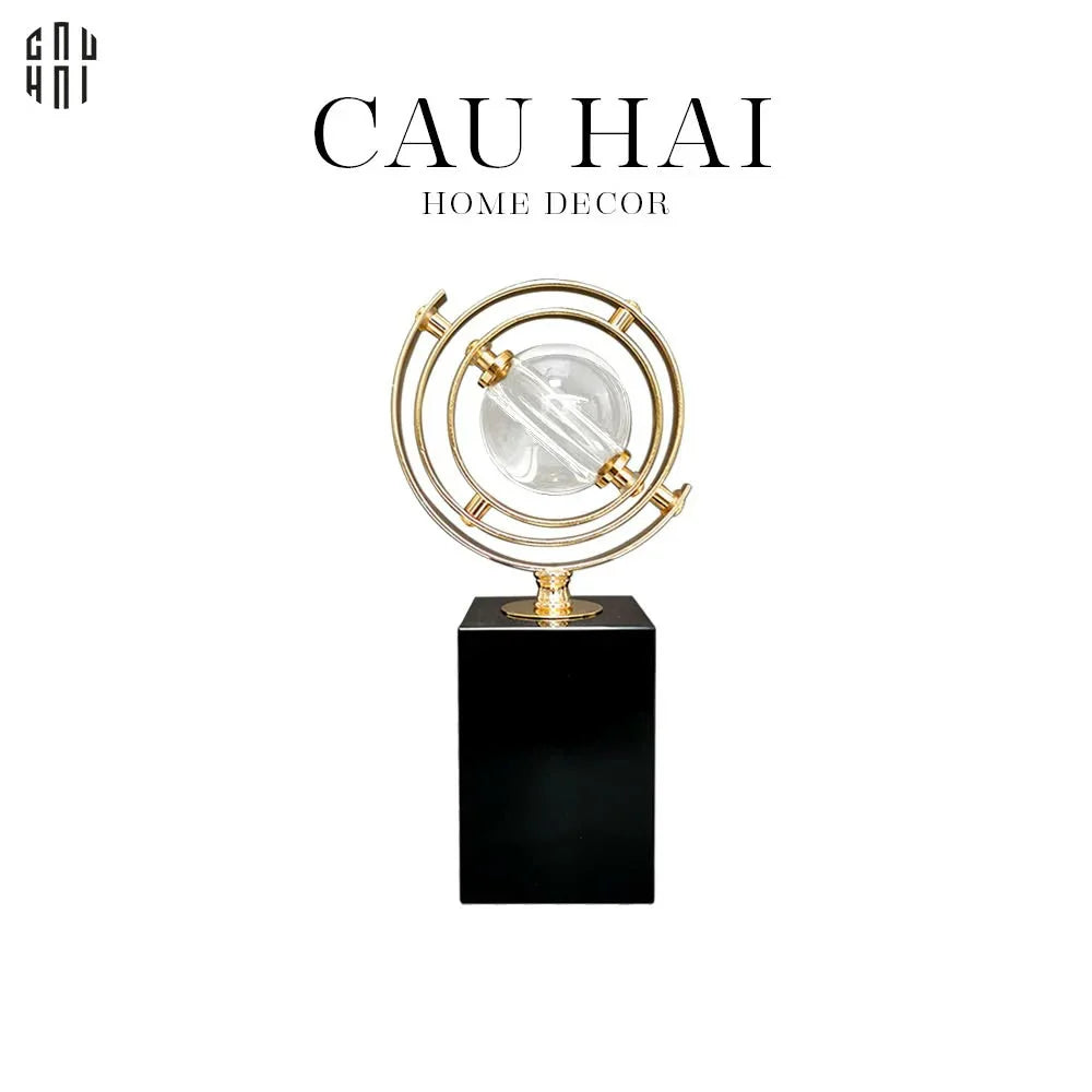 Tượng Địa Cầu Mini Denzo - Tượng Trang Trí Denzo Fw25-TƯỢNG TRANG TRÍ-CẬU HAI HOME DECOR