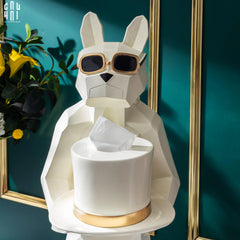 Tượng Đựng Giấy White Bull-HỘP KHĂN GIẤY-CẬU HAI HOME DECOR
