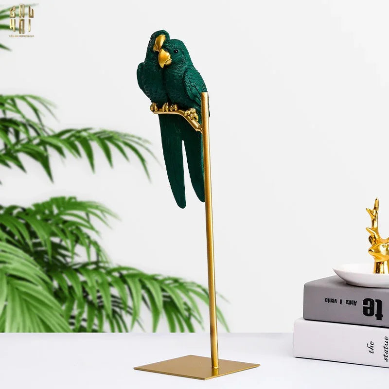 Tượng Eden'S Parrot - Emerald-TƯỢNG TRANG TRÍ-CẬU HAI HOME DECOR