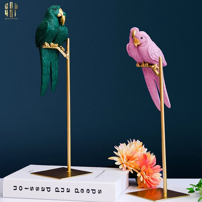 Tượng Eden'S Parrot - Emerald-TƯỢNG TRANG TRÍ-CẬU HAI HOME DECOR