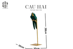 Tượng Eden'S Parrot - Emerald-TƯỢNG TRANG TRÍ-CẬU HAI HOME DECOR