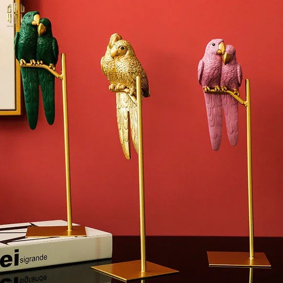 Tượng Eden'S Parrot - Pink-TƯỢNG TRANG TRÍ-CẬU HAI HOME DECOR