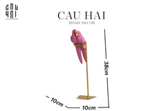 Tượng Eden'S Parrot - Pink-TƯỢNG TRANG TRÍ-CẬU HAI HOME DECOR