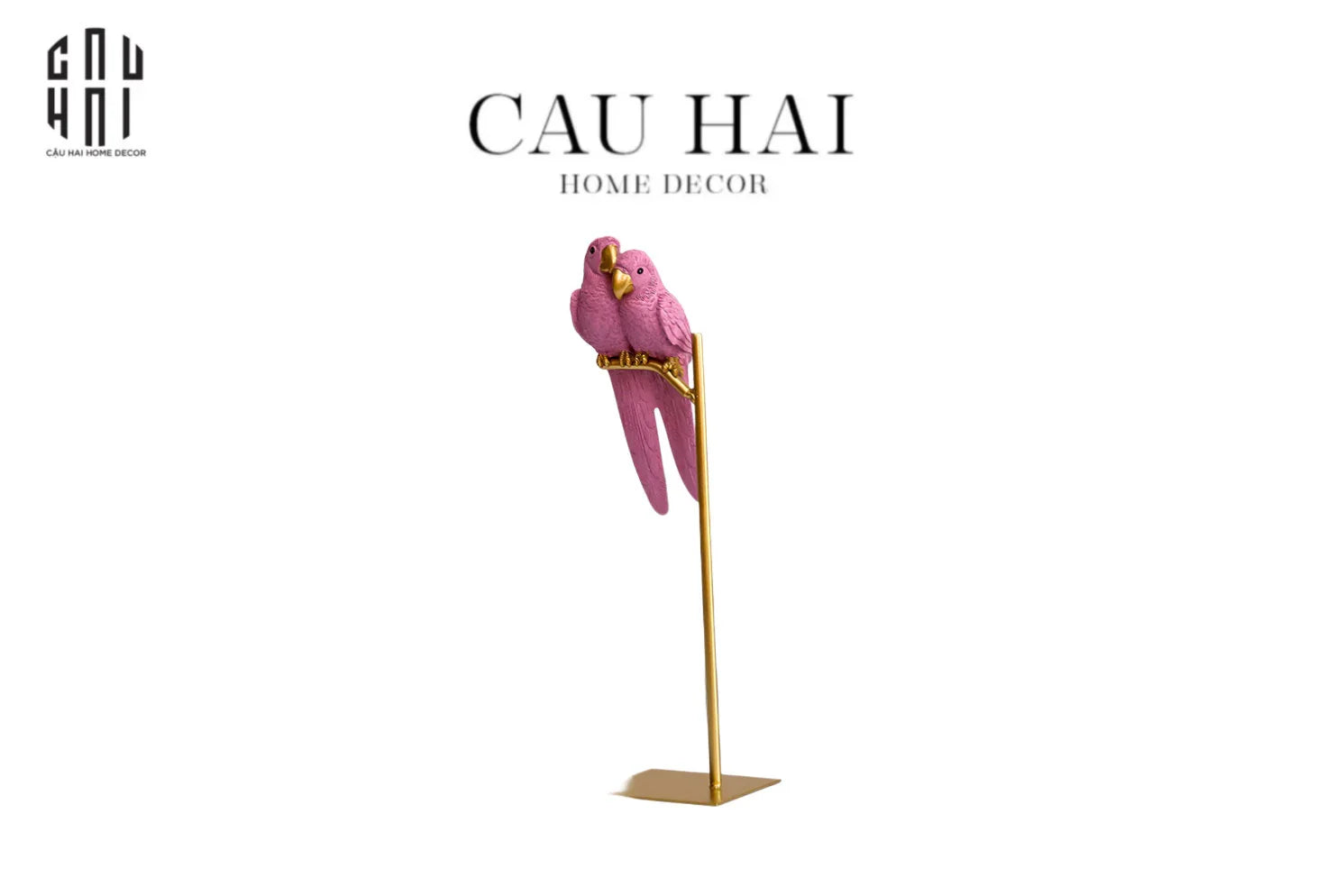 Tượng Eden'S Parrot - Pink-TƯỢNG TRANG TRÍ-CẬU HAI HOME DECOR