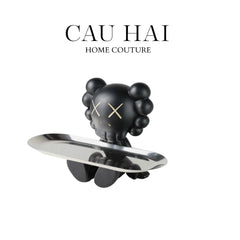 Tượng Figurine Sitting Black Kaw Fw25-TƯỢNG TRANG TRÍ-CẬU HAI HOME DECOR