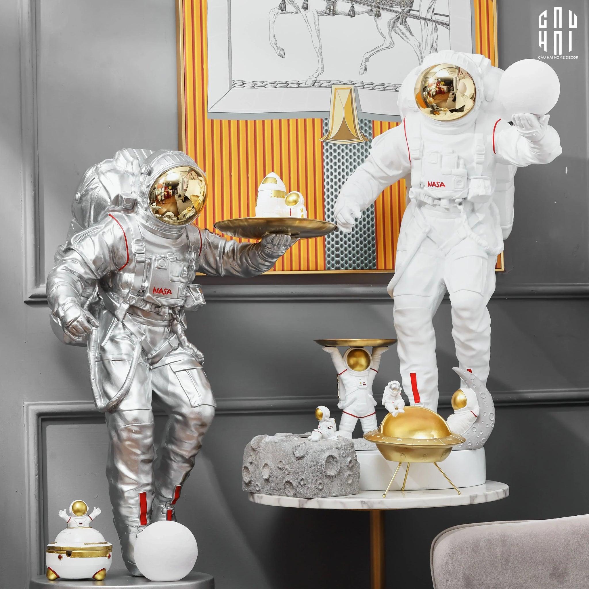 Tượng Figurine Xtreme Astronaut – White Ss25-TƯỢNG TRANG TRÍ-CẬU HAI HOME DECOR
