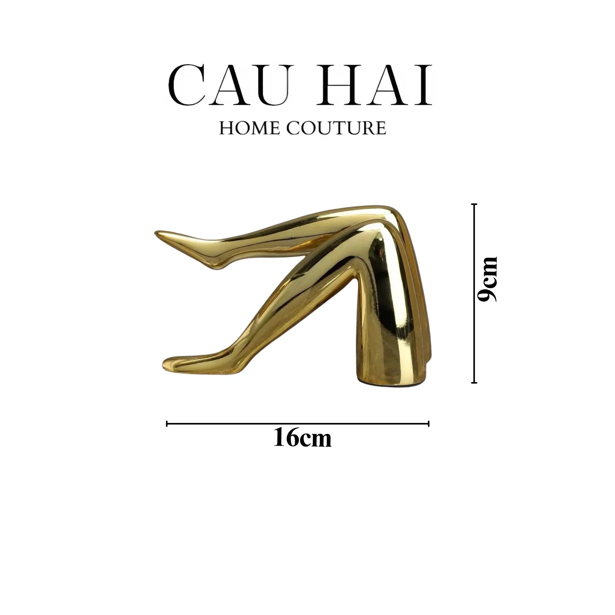 Tượng Gilded Runway Modeling Catwalk Fw25-TƯỢNG TRANG TRÍ-CẬU HAI HOME DECOR