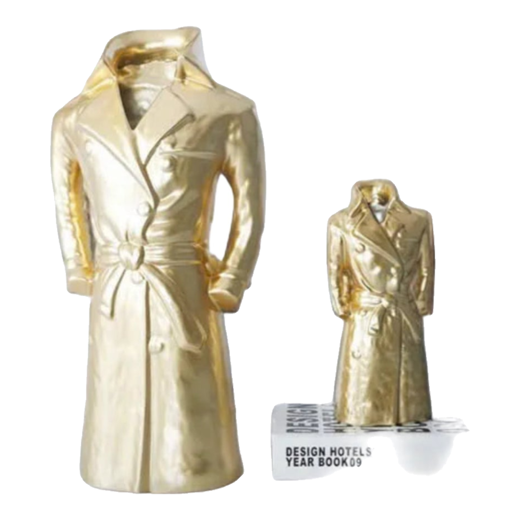 Tượng Bình Hoa Elysian Couture Gilded Trench Coat