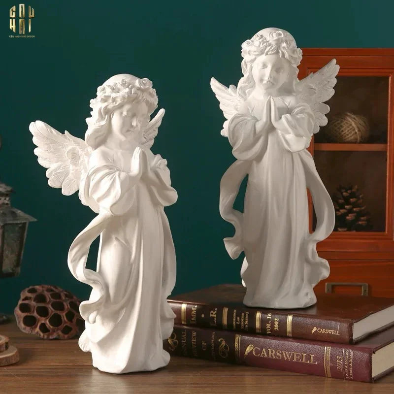 Tượng Golden Jr Angel Dát Vàng 24K-TƯỢNG TRANG TRÍ-CẬU HAI HOME DECOR