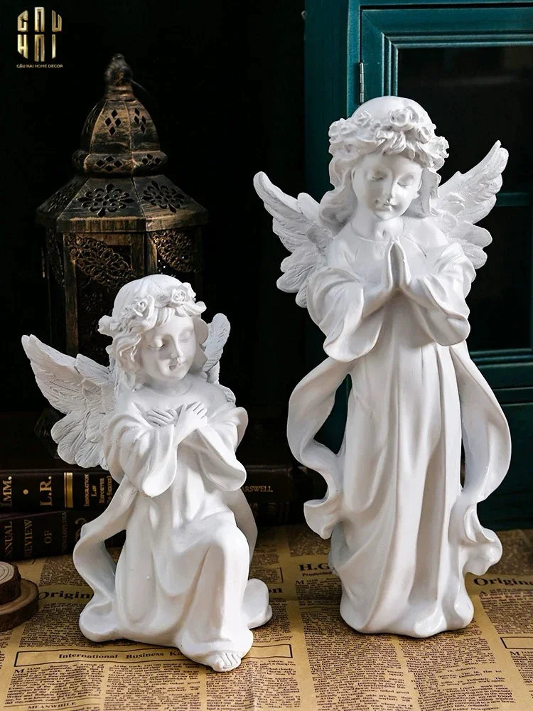 Tượng Golden Jr Angel Dát Vàng 24K-TƯỢNG TRANG TRÍ-CẬU HAI HOME DECOR