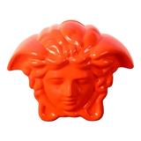 Tượng Trang Trí Đựng Đồng Xu - Couture V Class Money Bank Medusa Signature Orange 18x14-TƯỢNG TRANG TRÍ-Đối tác tại Trung Quốc theo từng đơn đặt hàng-CẬU HAI HOME DECOR