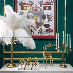 Tượng Hươu Golden Goddess Elk-TƯỢNG TRANG TRÍ-CẬU HAI HOME DECOR