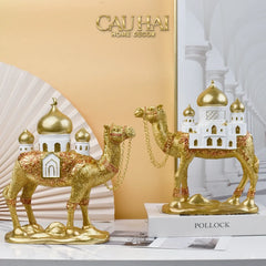 Tượng Lạc Đà Royal Caravan D’Or Camel - Oriental Voyage-TƯỢNG TRANG TRÍ-CẬU HAI HOME DECOR