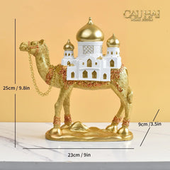 Tượng Lạc Đà Royal Caravan D’Or Camel - Oriental Voyage-TƯỢNG TRANG TRÍ-CẬU HAI HOME DECOR